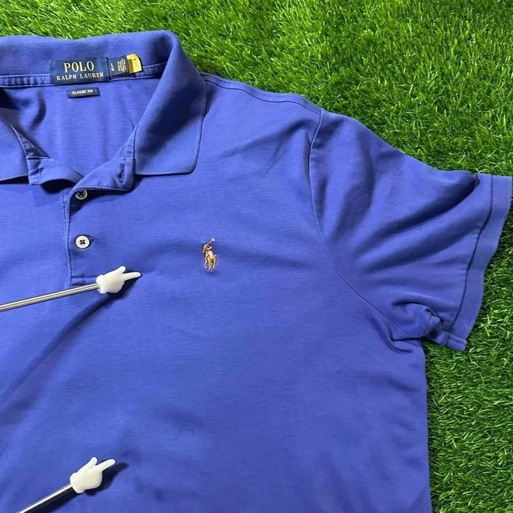 Ralph Lauren blue polo shirt